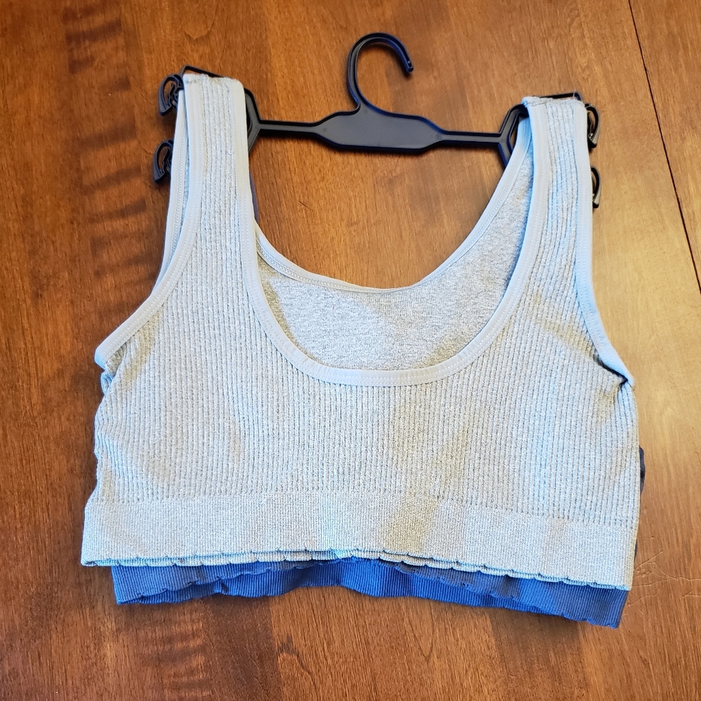 LUCKY brand 2pk super soft comfort sports lounge bras removeable pads 1X 2X - Picture 2 of 7